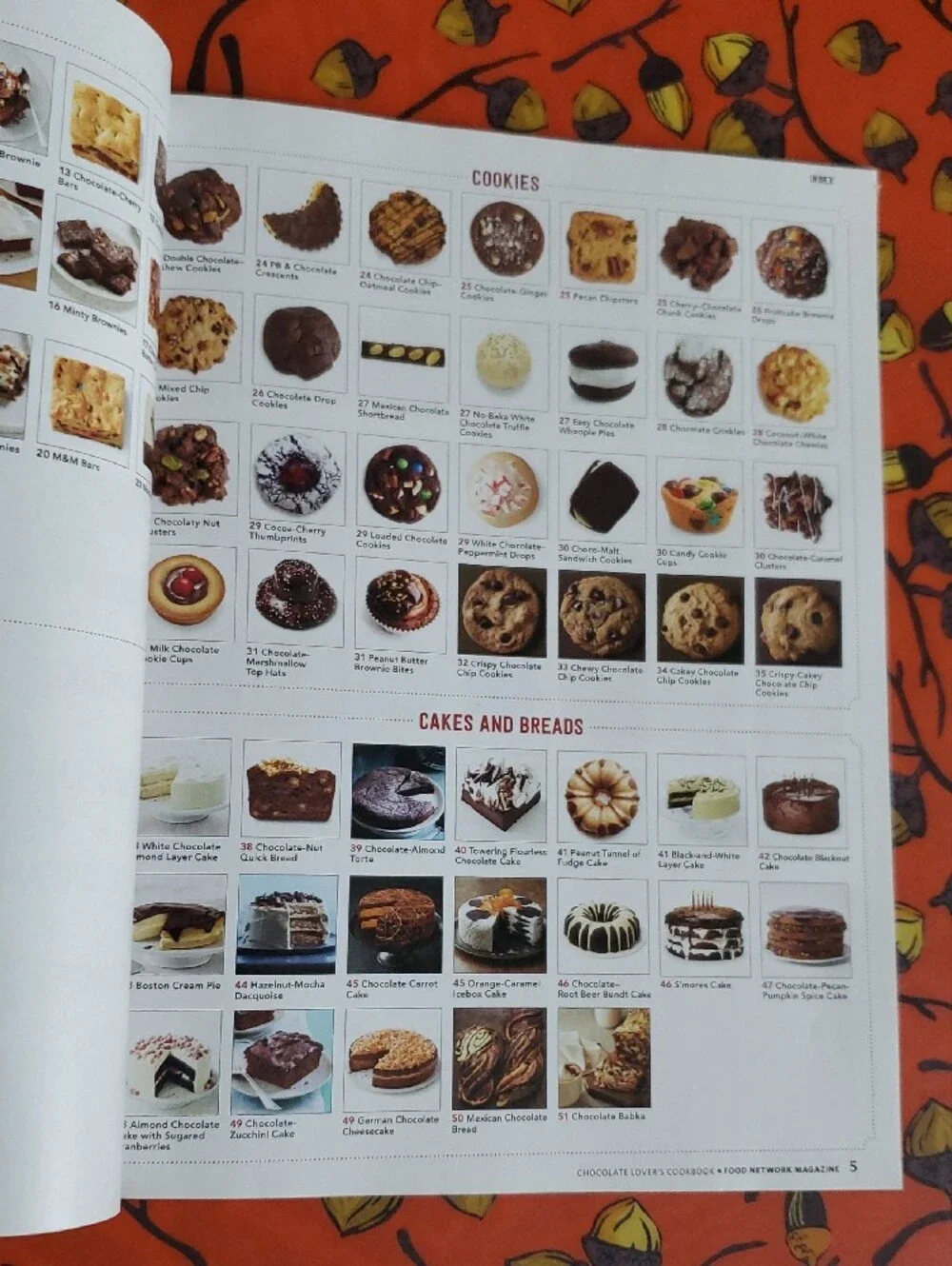Food Network Chocolate Lover's Cookbook - White & Brown